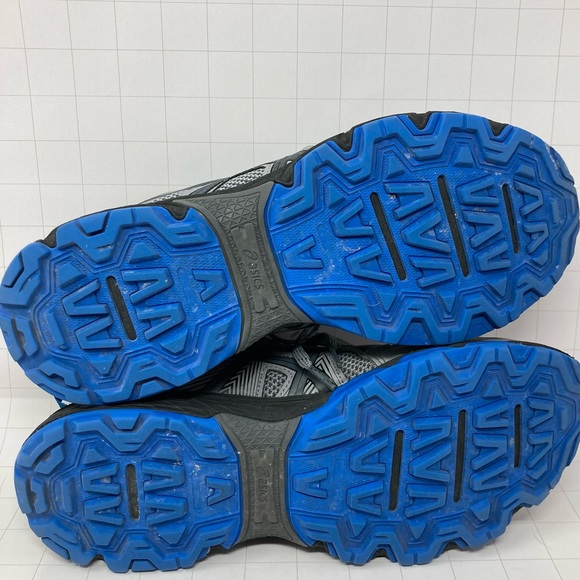 ASICS Gel Venture men’s size 8 trail running shoe grey & blue - Picture 13 of 13
